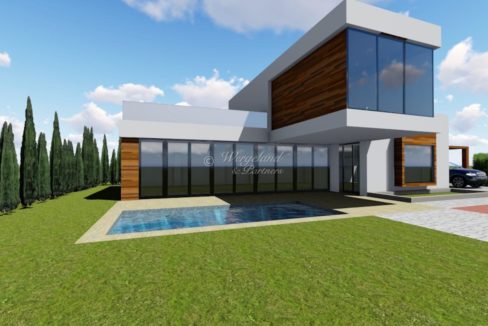 Illustrasjon villa Moderne