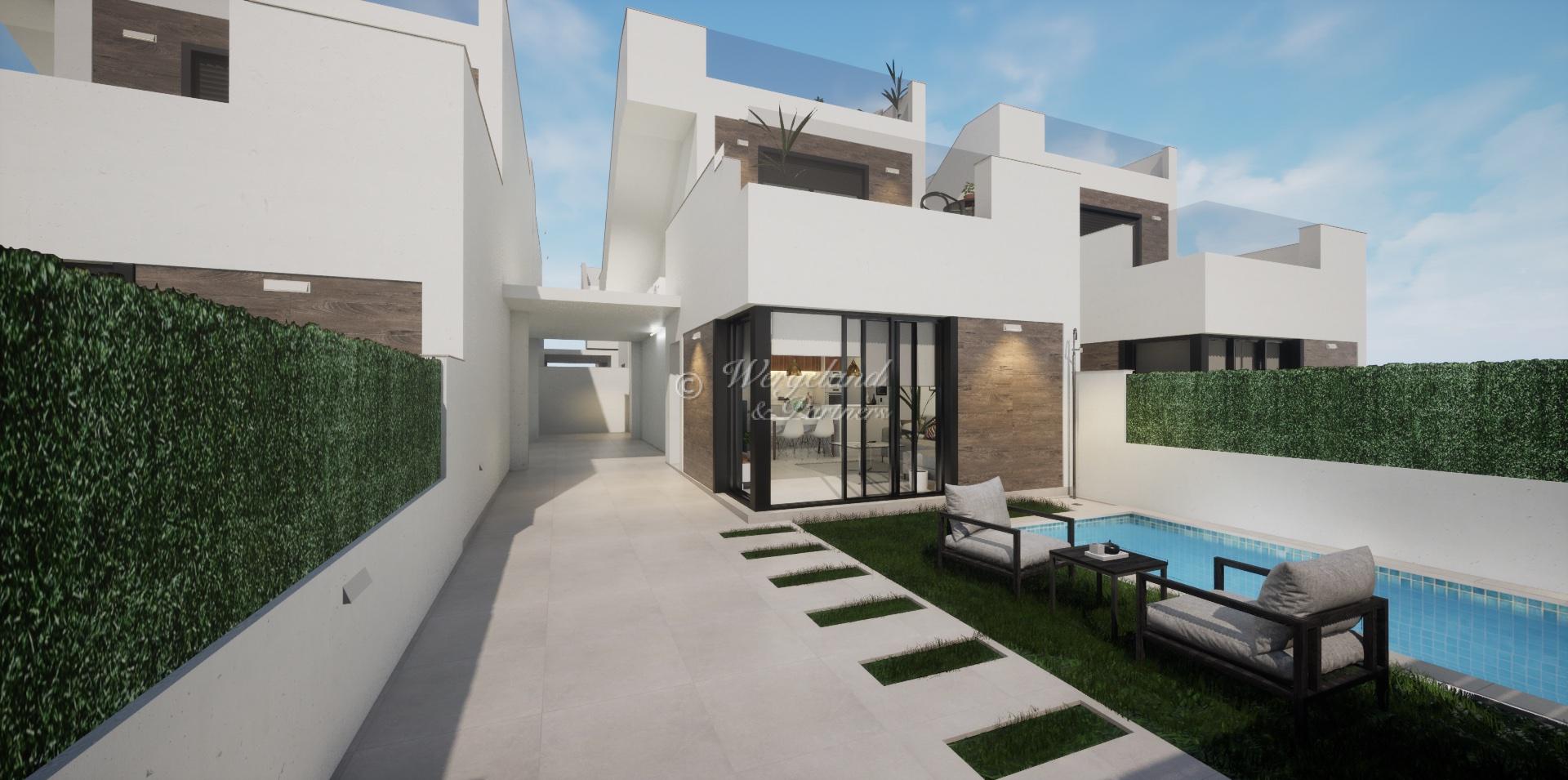 3 soveroms villa, gangavstand til strand. Privat basseng og takterrasse [ODM8]