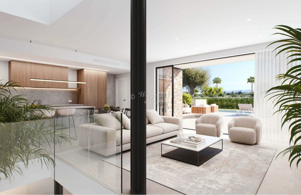 Stue Fra Patio Mot Uteområde