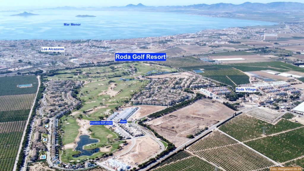 dronebilde roda-mar menor lagunen