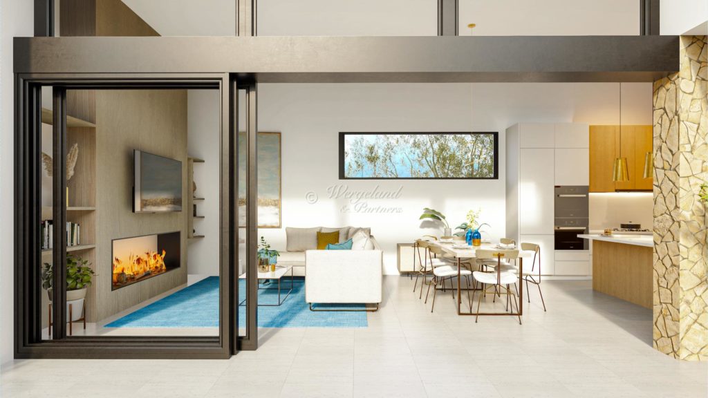 Living Room Terrace In Out