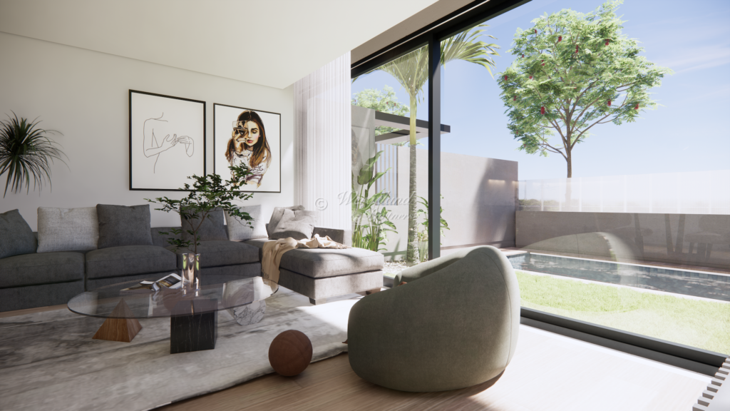 Stue Sofa Skyvedører